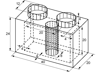 A Brick 1x2 with LDU measurements