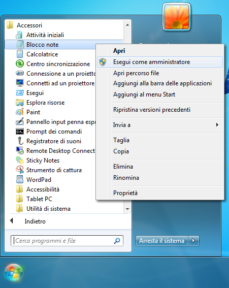 modificare e salvare un file .ini