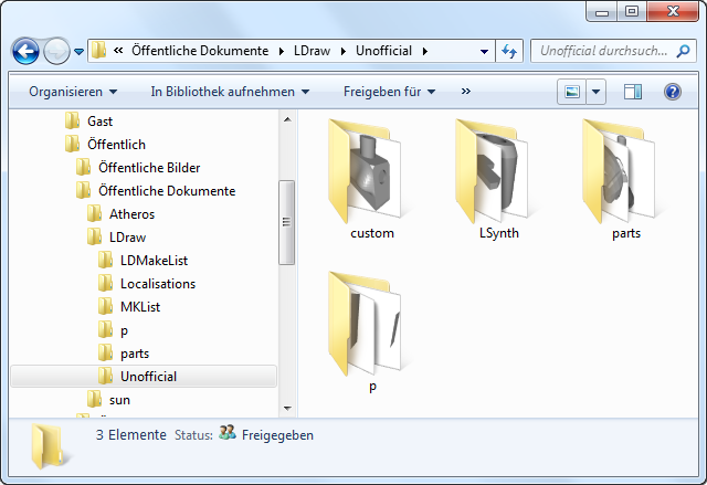 Screenshot Unofficial Folder